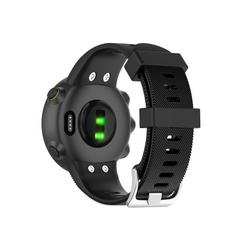 0 05 sur Bracelet en silicone noir pour votre Garmin Forerunner 45