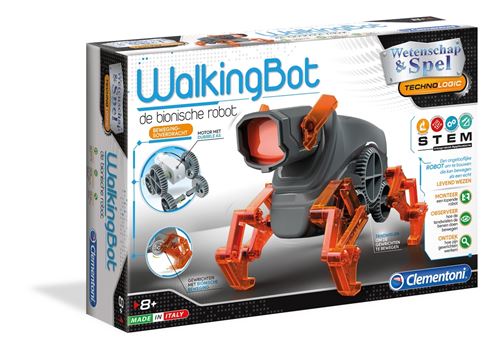 Clementoni kit de construction 40 WalkingBotpièces noir/orange