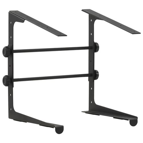 vidaXL Support d'ordinateur portable Noir 30,5x28x(24,5-37,5) cm Acier