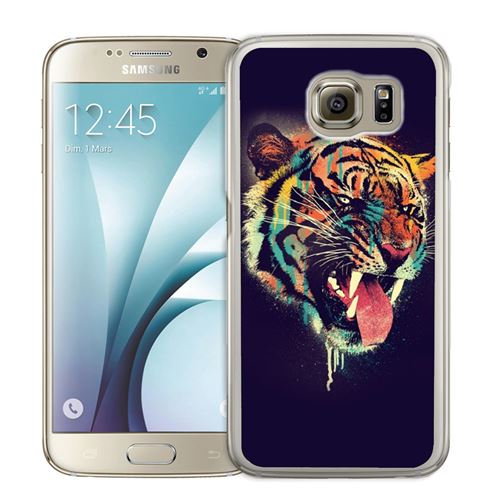 Coque pour Samsung Galaxy S6 Edge tigre peinture
