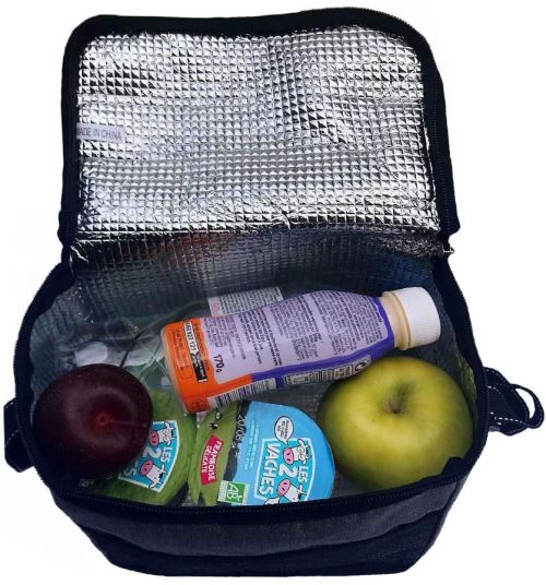 Sac Repas Déjeuner glacière Isotherme Imperméable Pliable Lunch Bag ( Gris)  - Sac de plage - Achat & prix