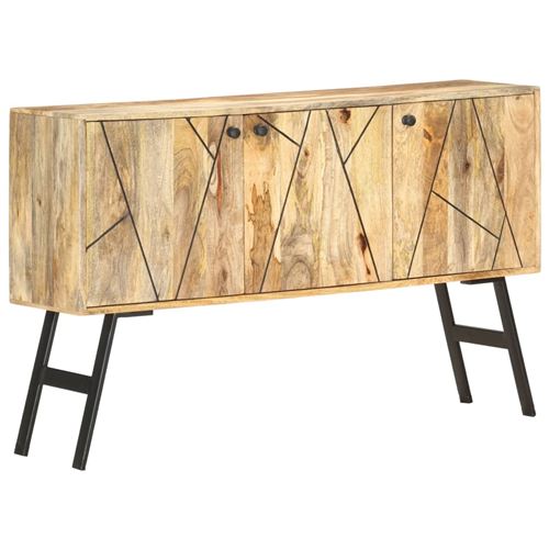 Buffet avec 3 portes Bois de manguier massif
