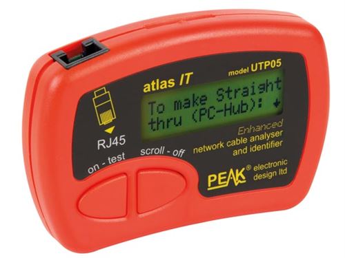 Analyseur/identificateur de c ble réseau pour c bles cat5, cat5e, cat6 utp