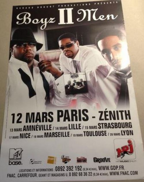 BOYZ II MEN - 40x60 cm - AFFICHE / POSTER