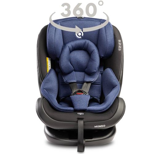 150 Sur Mundo Siege Auto Pivotant 360 Isofix Evolutif Groupe 0 1 2 3 Bleu Sieges Auto Nacelles Et Coques Achat Prix Fnac