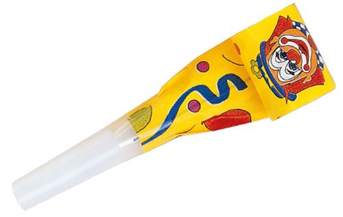 Amscan cornes de fête Clown junior 30 cm papier jaune 4 parties