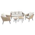 Allibert Salon De Jardin Salta 5 Places Imitation Resine Tressee