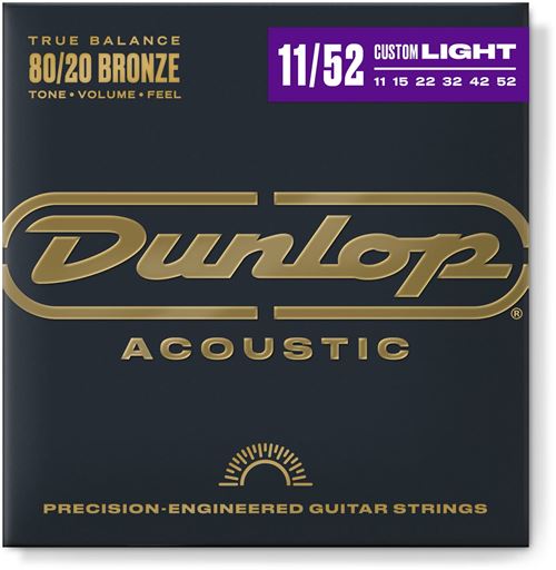 Dunlop DAB1152 Medium light 11-52 - Jeu guitare acoustique