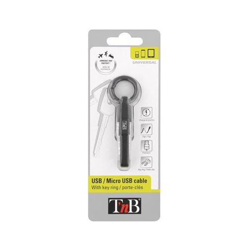 Tnb cbmusbkeybk câble usb micro usb porte-clés pour charge synchronisation