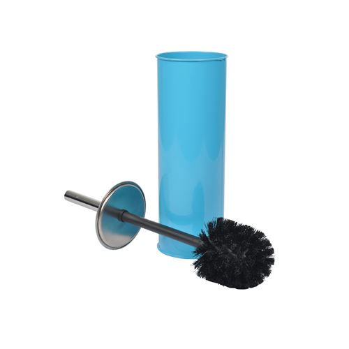 Brosse wc (0) 9.5 x 37 cm metal vitamine Bleu ocean