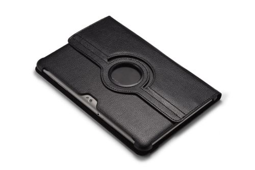 WISETONY® Etui PU cuir Coque Housse rotative 360°pour Samsung Galaxy Note N8000 10.1 - Noir