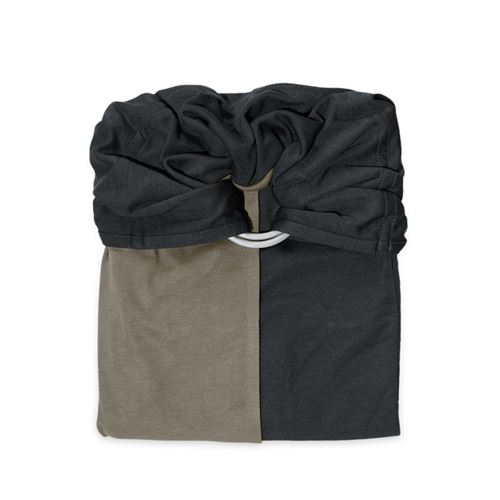 La petite écharpe sans nœud anthracite/olive