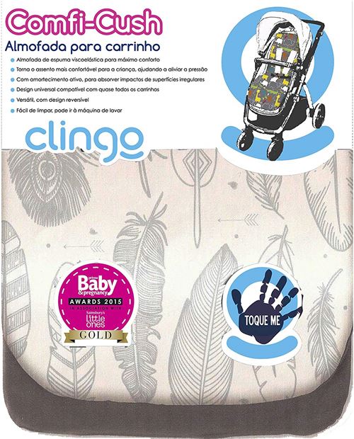 CuddleCo Doublure de poussette en mousse à mémoire Comfi-Cush Blanc
