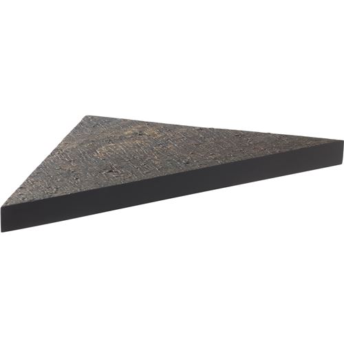 Etagère d'angle pierre naturelle (modèle ardoise) - 24 x 24 cm x 2,4 cm d'épaisseur (résiste jusqu'à 15 kilos)