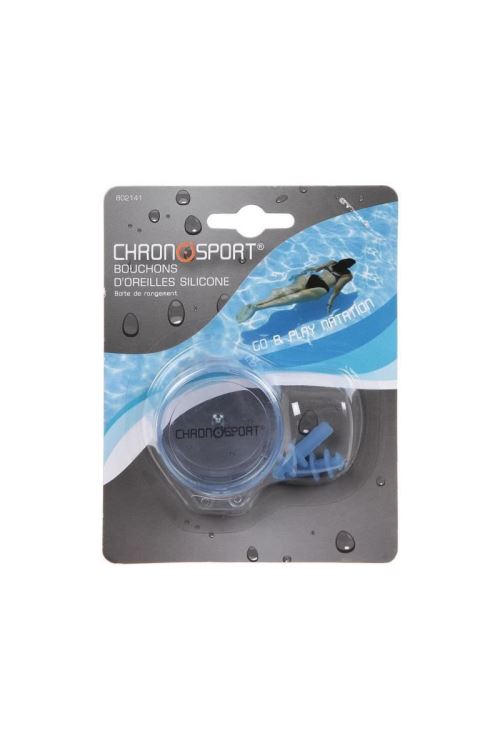 CHRONOSPORT Bouchons d'Oreilles en Silicone avec Boite de Rangement