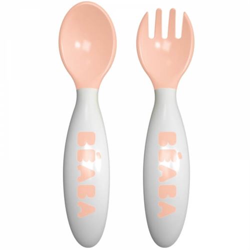 Set de 2 couverts bébé ergo 2ème âge blue nude - beaba