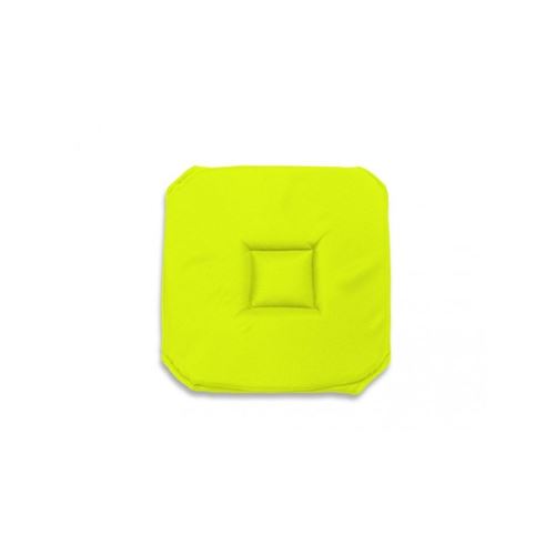 Galette de chaise Gobelin Alix - L 40 x l 40 x H 3 cm - Vert clair