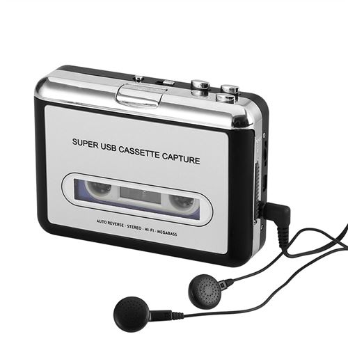Kryc-lecteur De Cassette Portable Cassette Audio Bande Mp3