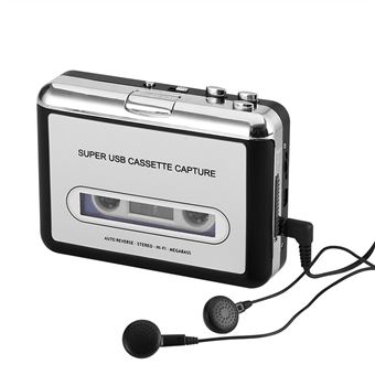 Lecteur de Cassette Portable, convertisseur MP3 avec Interface USB