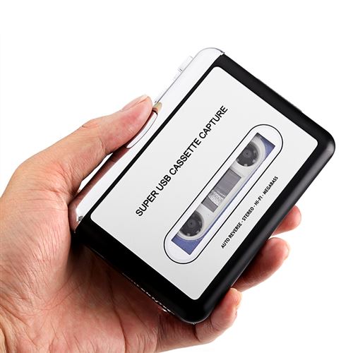 Baladeurs à Cassette Audio Digital USB Wankman Lecteur Cassette Audio  Convertisseur Cassette Audio Qumox Cassette en MP3 Via USB sur PC -  Baladeur MP3 / MP4 - Achat & prix