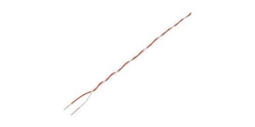 Fil de câblage TRU COMPONENTS SH1998C500 1567408 2 x 0.28 mm² rouge, blanc 20 m