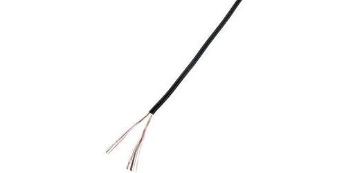 Fil de câblage Conrad Components 93030c511 2 x 0.50 mm² noir 20 m