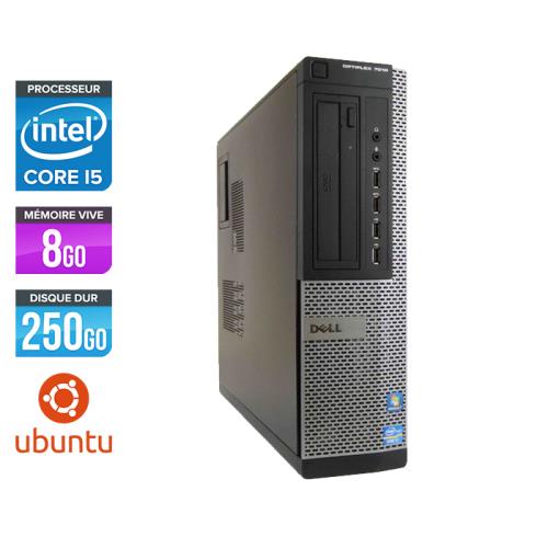 Unité centrale Dell Optiplex 7010 Desktop - Noir - Intel Core i5-3470 / 3.20 GHz - RAM 8 Go - HDD 250 Go - DVDRW - Gigabit Ethernet - Ubuntu - Linux