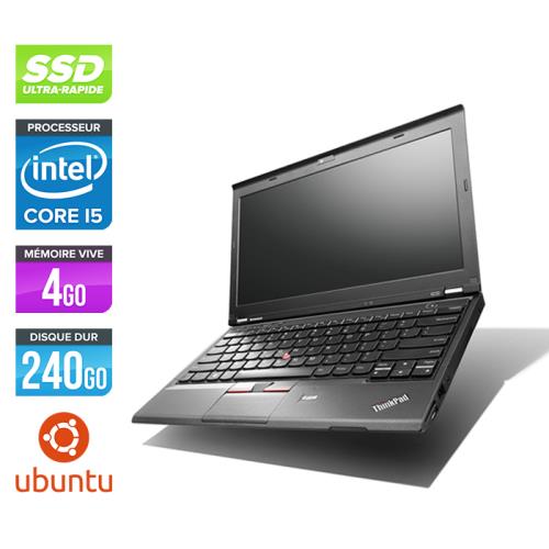 PC Portable Lenovo X230 - i5 -4Go -240 Go SSD - 12,5'' - Linux