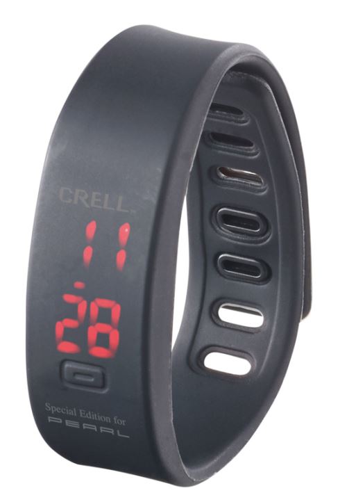 Montre en silicone à affichage LED