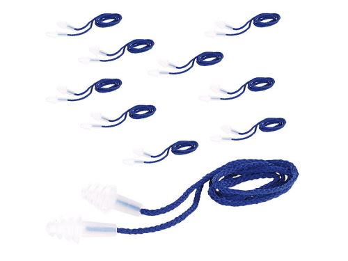 Bouchons d'oreilles à lamelles avec cordelette (atténuation 29 dB) - x10 paires