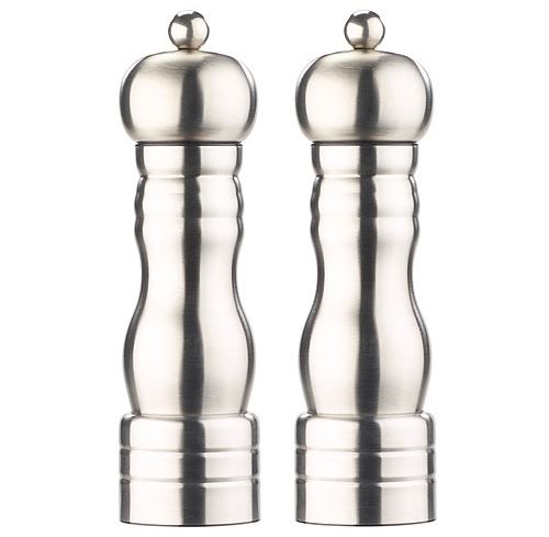 Moulin poivre et sel en inox design Rétro - x2