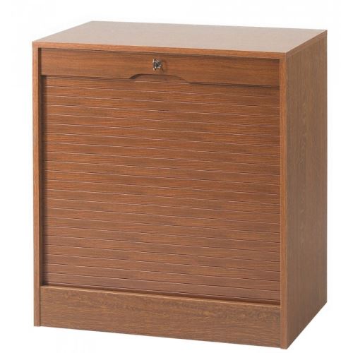 Classeur à Rideau Large Hauteur 76 cm - Coloris - Chêne rustique
