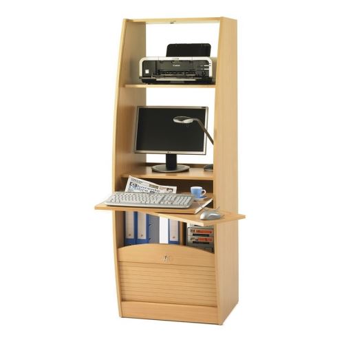 Armoire Informatique Galbee Largeur 60 Cm Hetre Achat Prix Fnac