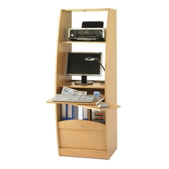 Armoire Informatique Galbee Largeur 60 Cm Hetre Achat Prix Fnac
