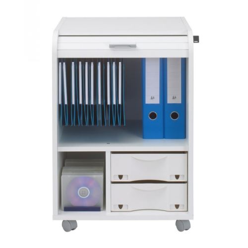 Caisson de Bureau Blanc + 2 Tiroirs Blog