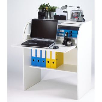 Bureau Enfant Blanc A Cylindre Coloris Drapeau Anglais Achat Prix Fnac