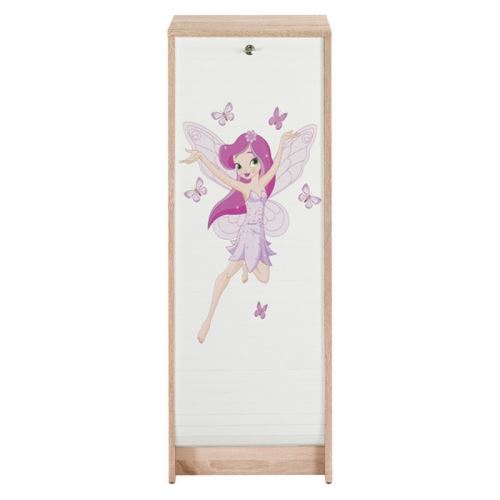 Classeur à Rideau Chêne Naturel Hauteur 104 cm - Coloris - Fée
