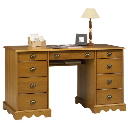 Bureau Ministre Pin Miel de Style Anglais