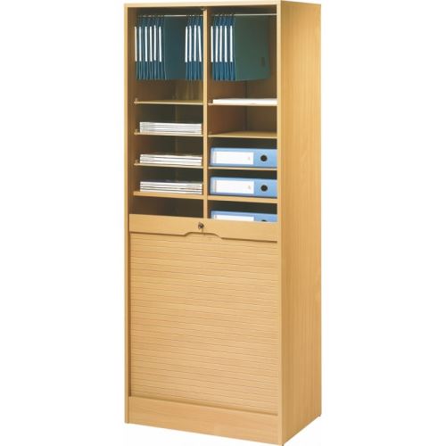 Grand Classeur à Rideau Hauteur 172 cm - Coloris - Blanc