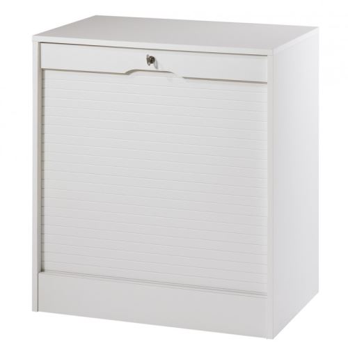 Classeur à Rideau Large Hauteur 76 cm - Coloris - Blanc