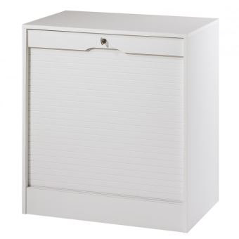 Classeur A Rideau Large Hauteur 76 Cm Coloris Blanc Achat