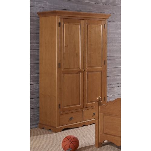 Armoire Penderie Pin Miel 2 Portes De Style Anglais Achat Prix Fnac