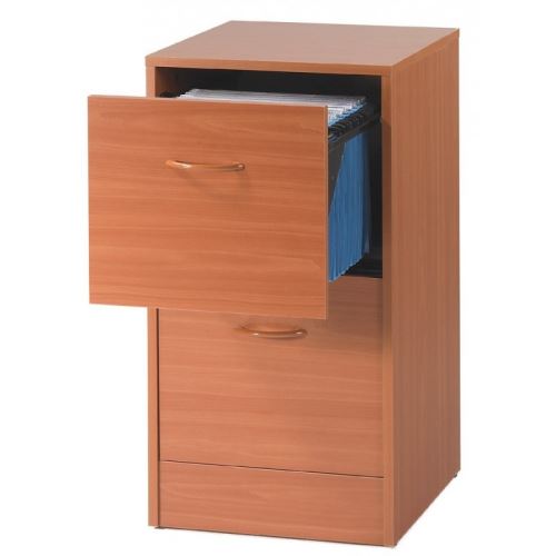 Classeur 2 tiroirs pour Dossiers Suspendus - Coloris - Merisier