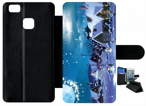 Etui À Rabat Huawei P9 Lite Village Sous La Neige