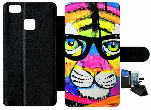 Etui À Rabat Huawei P9 Lite Lion À Lunette