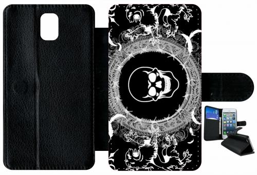 Etui À Rabat Samsung Galaxy Note 3 Tribal Skull 2