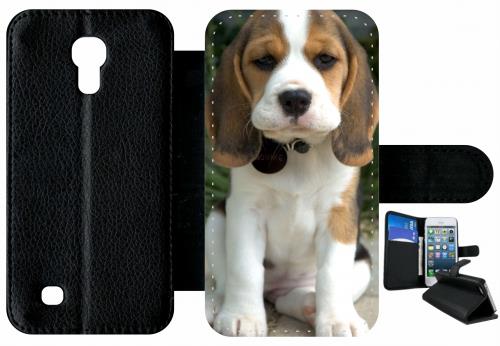 Etui À Rabat Samsung Galaxy S4 Mini Réf I9190 Chien Mignon