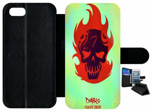 Etui À Rabat Apple Iphone 7 Tete En Feu Diable