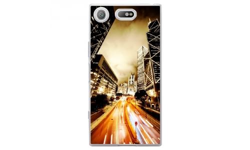 Coque souple pour Sony Xperia XZ1 Compact avec impression Motifs Night Street