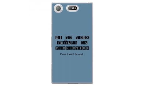 Coque souple pour Sony Xperia XZ1 Compact avec impression Motifs frôler la perfection bleu